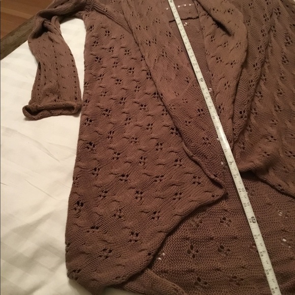 Peck & Peck duster cardigan lightweight Pointelle - Picture 7 of 8